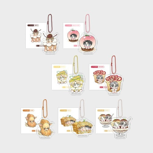 [Pre-order] Honey Bear Mini Keyring + Sticker Set