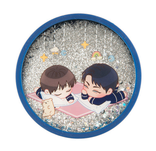 Love Me Not Water Glitter Coaster