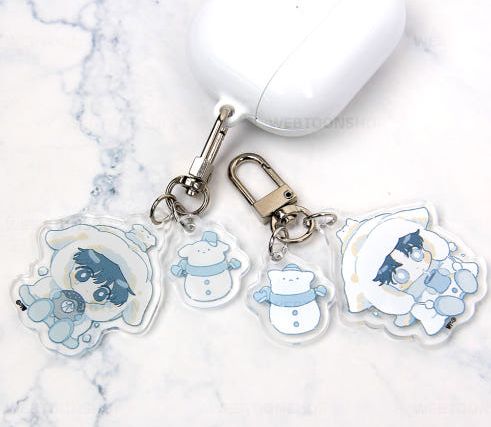 A World Without You Snowman Acrylic Keychain