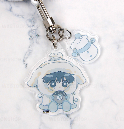 A World Without You Snowman Acrylic Keychain