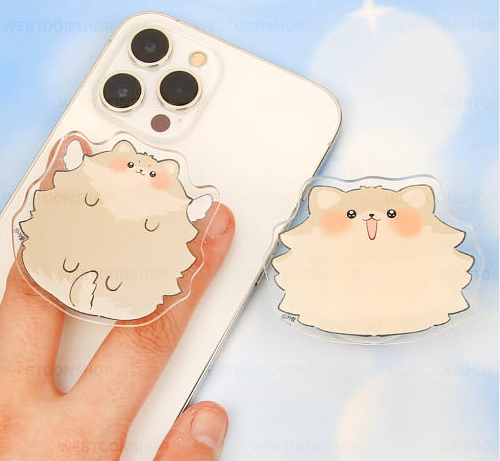 A World Without You Puppy Acrylic Phone Grip