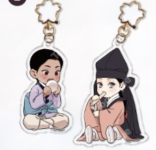 Steel Under Silk Acrylic Keychain