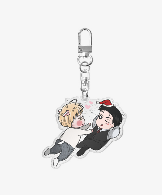 A Golden Pair Acrylic Keychain