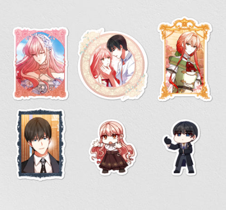 Solitary Lady Sticker Set