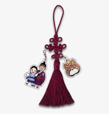 Steel Under Silk Norigae Keyring