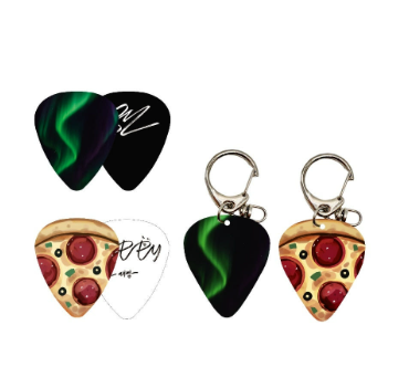 Happy Twogether Guitar Pick + Keyring Set