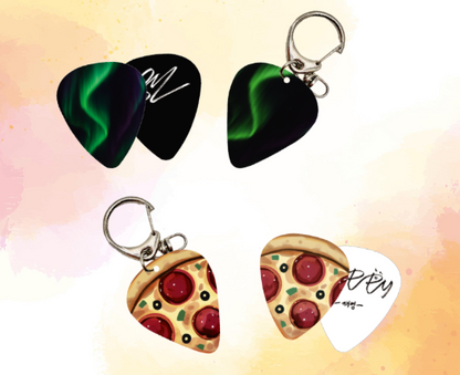 Happy Twogether Guitar Pick + Keyring Set