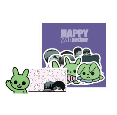 Happy Twogether Sticker Pack