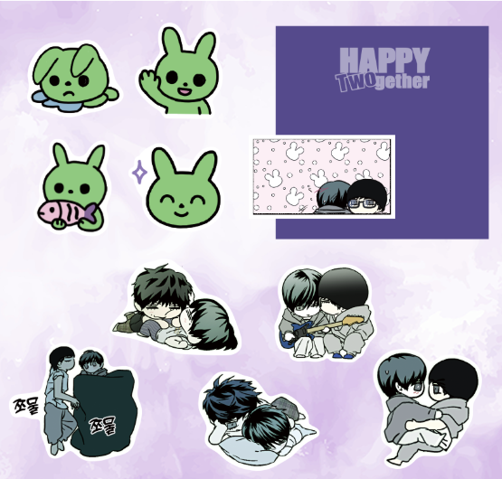 Happy Twogether Sticker Pack