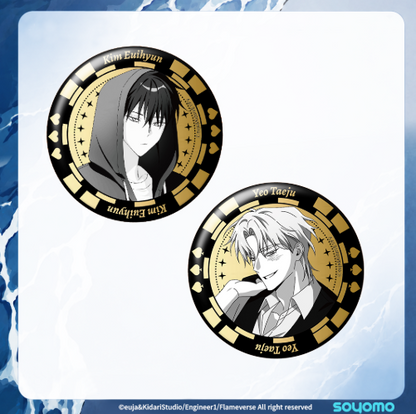 Low Tide in Twilight Character Can Badge Set