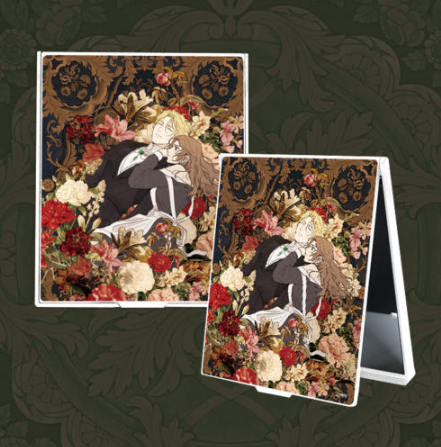 Emerald Midnight's Lover Square Folding Mirror
