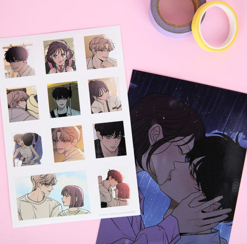 Operation True Love Postcard & Stamp-Shaped Sticker Set