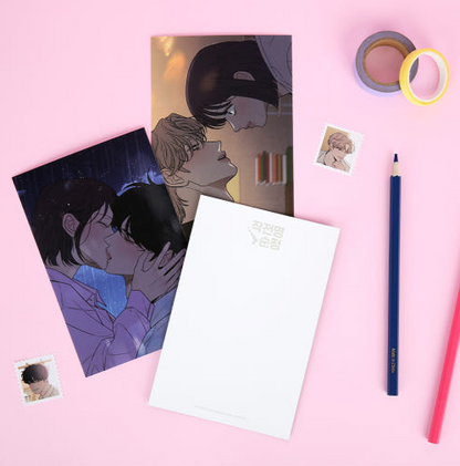 Operation True Love Postcard & Stamp-Shaped Sticker Set