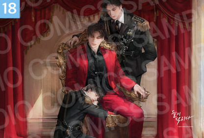 [Pre-order] [20th Anniversary] Illustration Suede Poster + L Holder 01