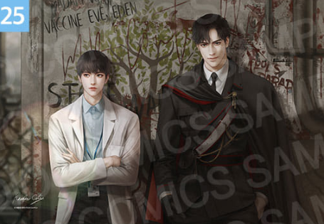 [Pre-order] [20th Anniversary] Illustration Suede Poster + L Holder 01