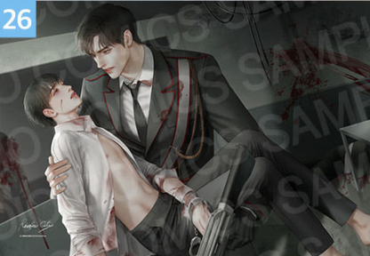 [Pre-order] [20th Anniversary] Illustration Suede Poster + L Holder 01