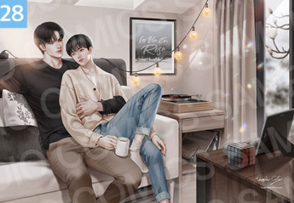 [Pre-order] [20th Anniversary] Illustration Suede Poster + L Holder 01