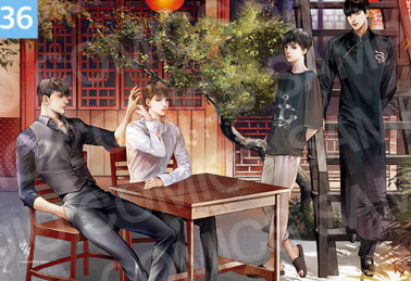 [Pre-order] [20th Anniversary] Illustration Suede Poster + L Holder 01