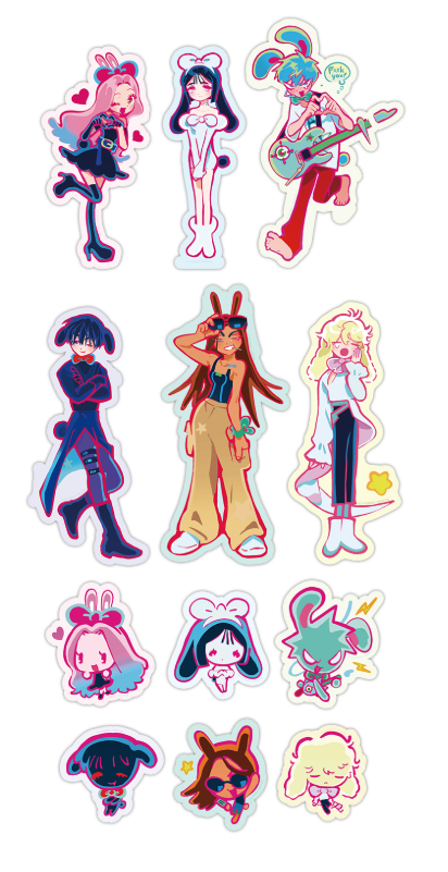 ALIEN STAGE Rabbit Sticker Set