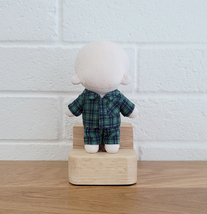 10cm Doll Vintage Check Pajama Set