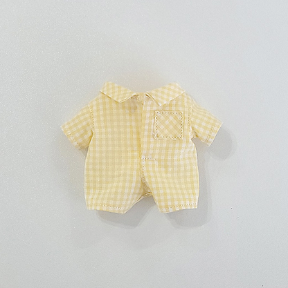 10cm Doll Pastel Check Jumpsuit