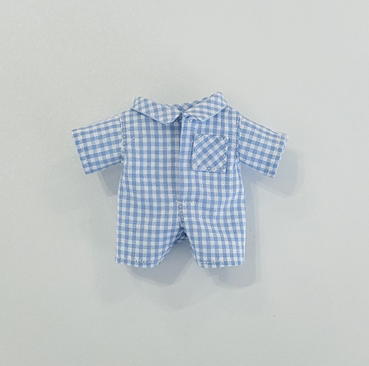 10cm Doll Pastel Check Jumpsuit