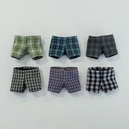 10cm Doll Vintage Check Pants