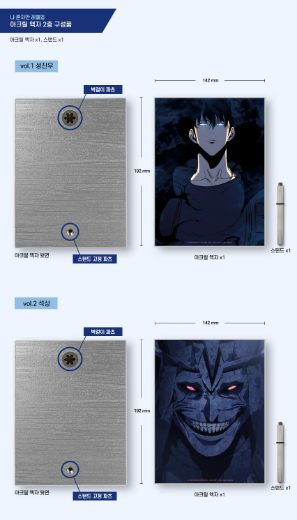 Solo Leveling Acrylic Frame (2 Types)