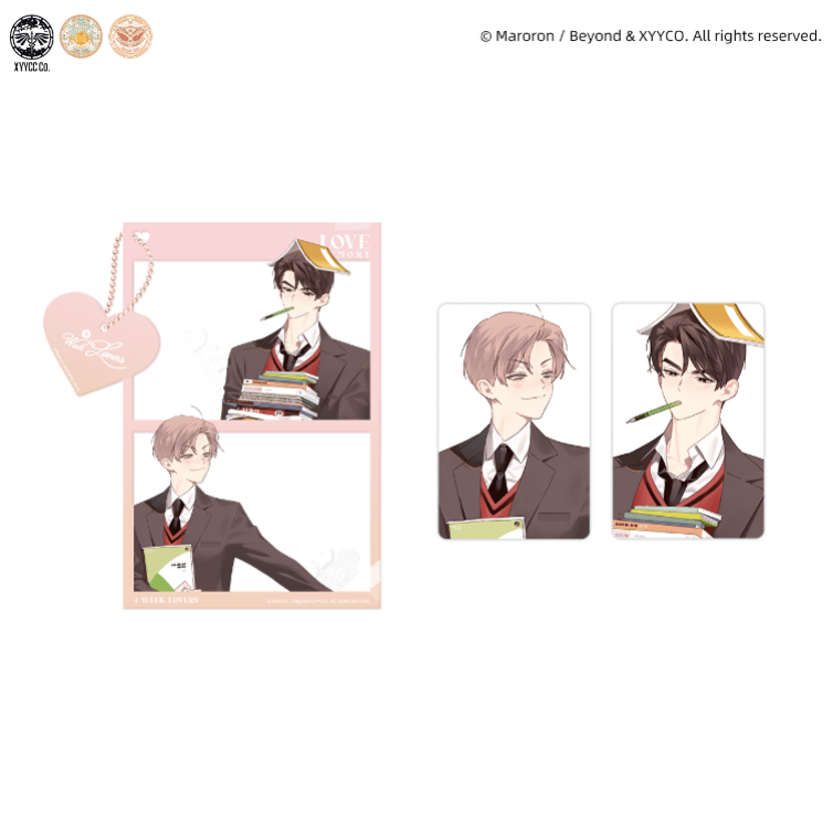 4 Week Lovers Schooldays Acrylic Clear Card Charm Set