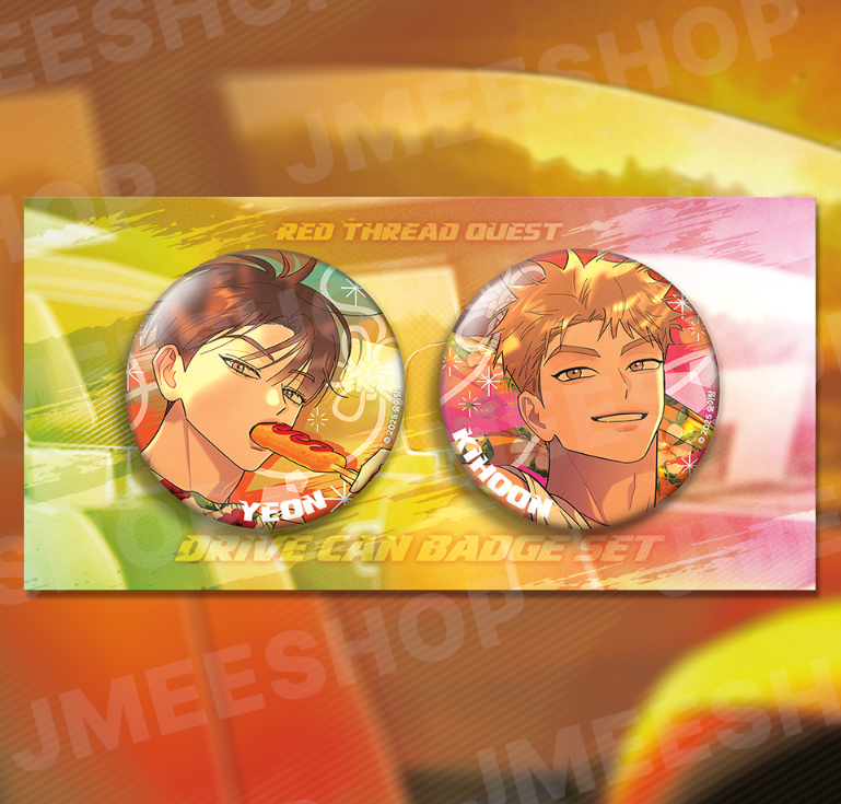 Red Thread Quest Can Badge Set