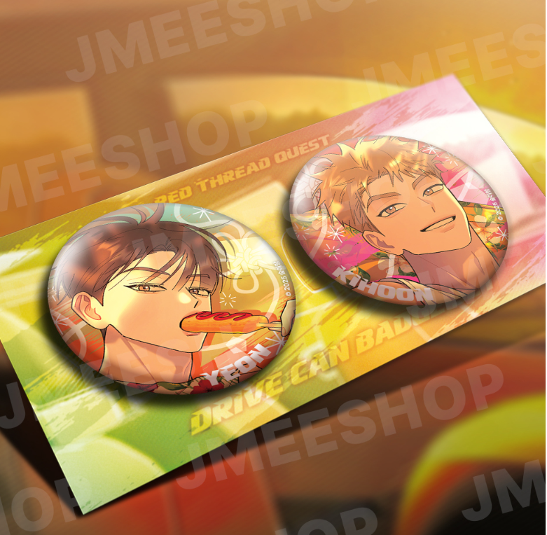 Red Thread Quest Can Badge Set