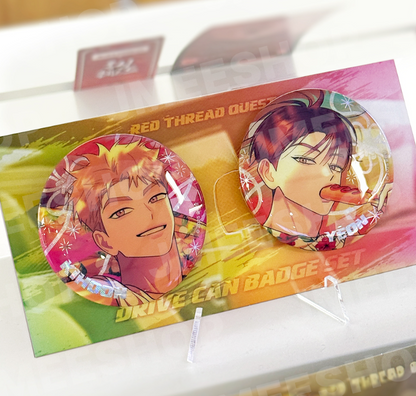 Red Thread Quest Can Badge Set