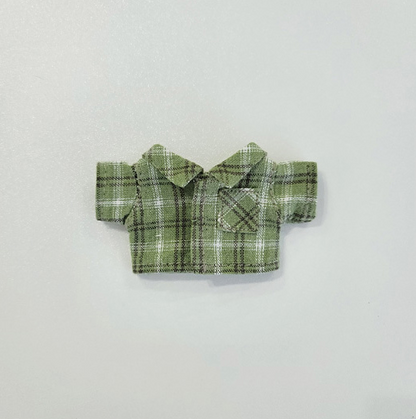 10cm Doll Vintage Check Shirt