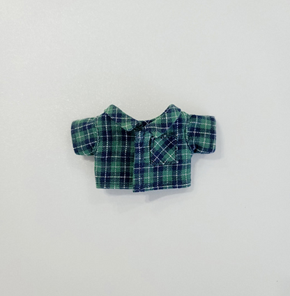 10cm Doll Vintage Check Shirt