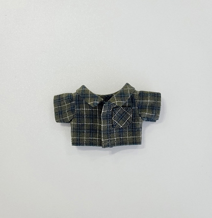 10cm Doll Vintage Check Shirt