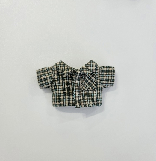 10cm Doll Vintage Check Shirt