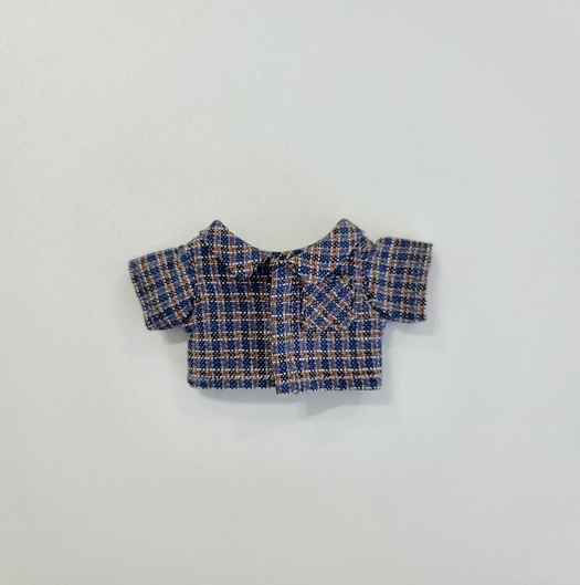 10cm Doll Vintage Check Shirt