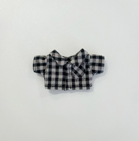 10cm Doll Vintage Check Shirt