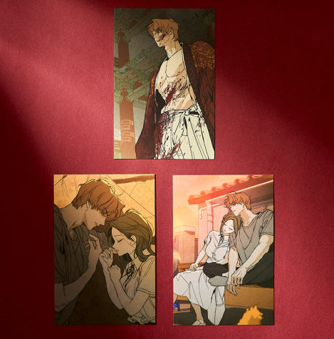 [PRE-ORDER] Tears on a Withered Flowers Illustration Postcard Book (19+)