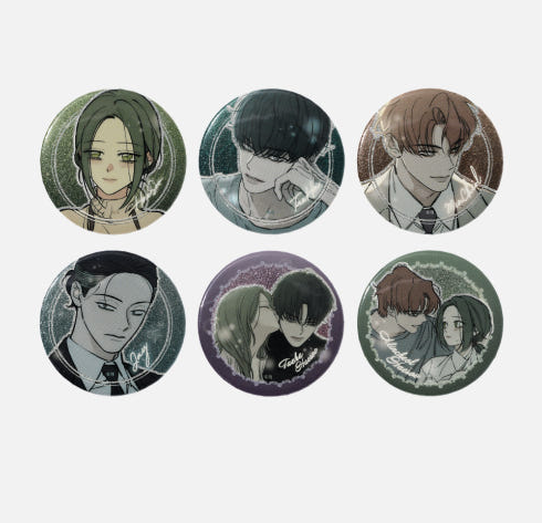 Tears on a Withered Flowers Can Badge (Random)