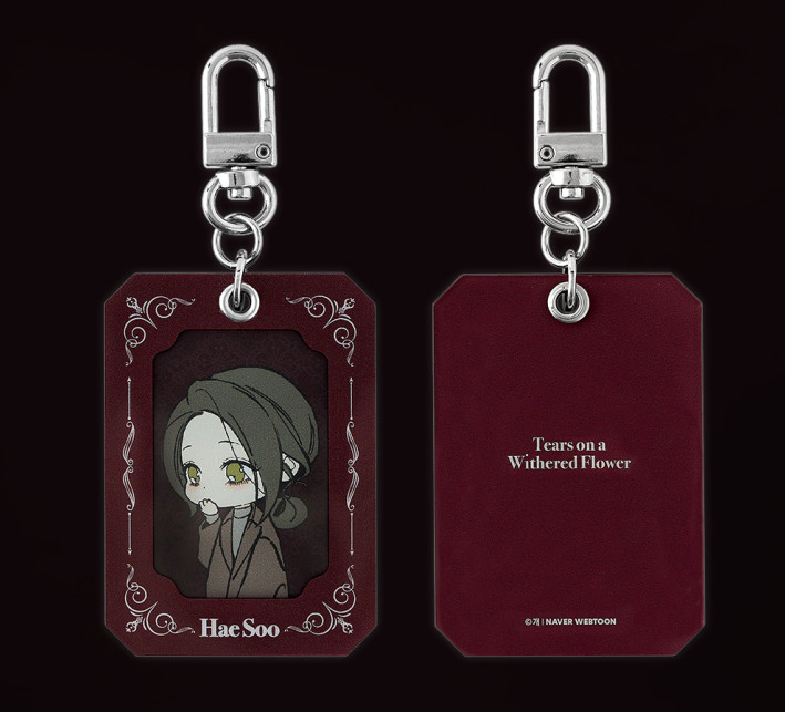 Tears on a Withered Flowers SD Card Holder Keychain