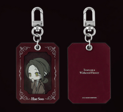 Tears on a Withered Flowers SD Card Holder Keychain