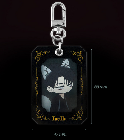 Tears on a Withered Flowers SD Card Holder Keychain