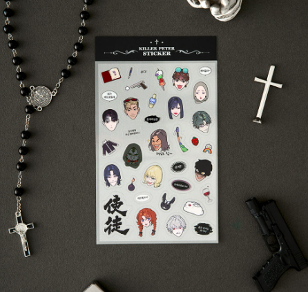 Killer Peter Transparent Sticker Set