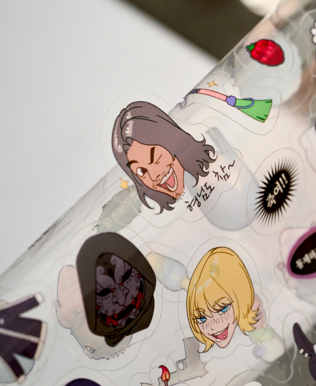 Killer Peter Transparent Sticker Set