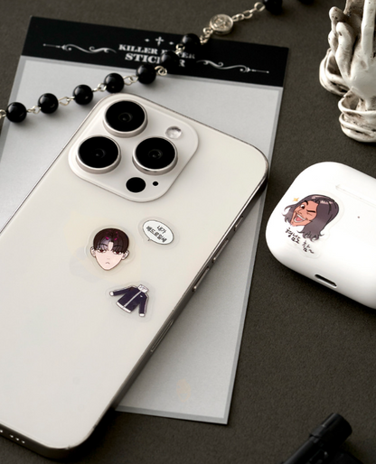 Killer Peter Transparent Sticker Set