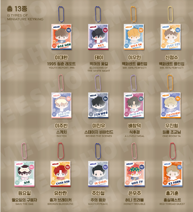 [BOM sweet HOME] BBOSIRAEGI Miniature Keyring B