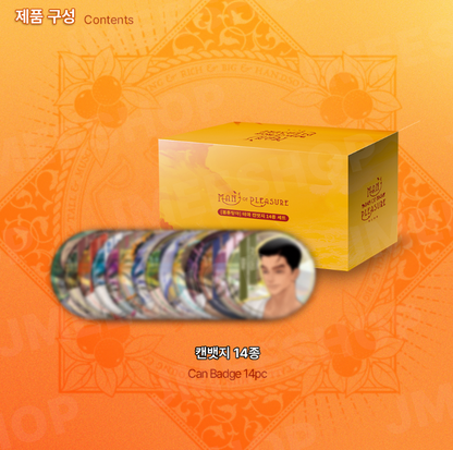 [Man Of Pleasure] Theme Can Badge Complete Set