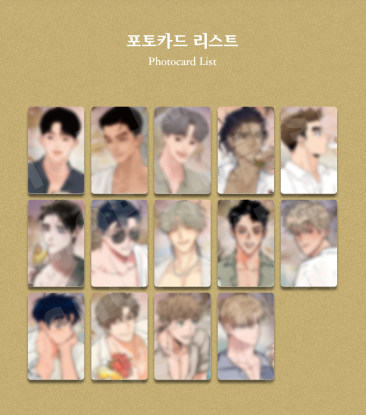 [Regular/Pre-order] [Man Of Pleasure] Collection Photo Cards