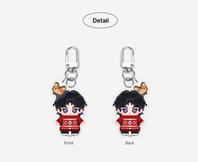 In Your Wake Pixel Acrylic Keychain